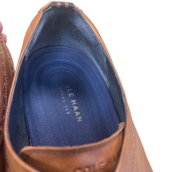 Cole Haan Mens Brown Leather Wingtip Oxford Shoes Size 12M SKU 9413 - Picture 10 of 16
